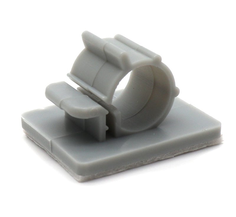 Xiaoyztan 50 Pcs Adjustable Cable Clips Self Adhesive Backed Nylon Wire Holder (Grey) - Image 2
